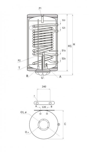 Boiler solar 150 L PRL2